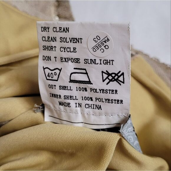 CHRISTINA WU gold matte sequin celebration style cowl back gown dress‎ 10 - Picture 8 of 13